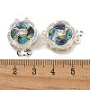 Brass Micro Pave Cubic Zirconia Box Clasps KK-U037-39P-4