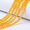 Electroplate Glass Beads Strands EGLA-A044-T1mm-B-M-2