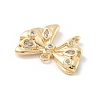 Brass Micro Pave Cubic Zirconia Pendants KK-D283-03G-2