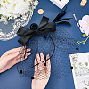 Gauze Mesh Veil Cloth with Aligator Hair Clip AJEW-WH20018-97A-3