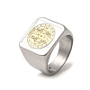 304 Stainless Steel Wide Band Finger Rings for Men RJEW-P163-02P-5