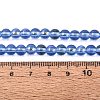 Transparent Electroplate Glass Beads Strands EGLA-Q132-6MM-01A-16-4