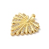 Rack Plating Brass Clear Cubic Zirconia Pendants KK-Z056-13G-2