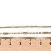304 Stainless Steel Cable Chain Double Layered Necklaces for Women NJEW-U050-02E-G-5