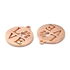 304 Stainless Steel Pendants STAS-F231-038RG-A-3