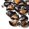 Natural Tiger Eye Pendants G-B127-11P-06-1