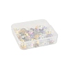 70Pcs 5 Colors Transparent Electroplate Glass Bead Caps EGLA-FS0001-55-6