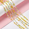 Electroplate Glass Beads Strands EGLA-S192-001A-B12-2