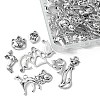60Pcs 15 Styles Tibetan Styles Alloy Pendants FIND-FS0002-01-5