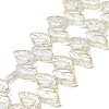 Electroplate Glass Beads Strands X-EGLA-B004-02A-FR01-1
