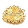 Brass Micro Pave Cubic Zirconia Pendants LS-KK-U055-25G-2