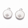 Tarnish Resistant 304 Stainless Steel Pendant Rhinestone Settings STAS-G218-15P-1