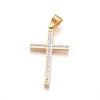 Ion Plating(IP) 304 Stainless Steel Pendants STAS-E485-05G-1