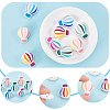 SUNNYCLUE 10Pcs 5 Colors Food Grade Eco-Friendly Silicone Beads SIL-SC0001-07-4