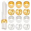 12Pcs 2 Colors Iron Napkin Rings AJEW-PH0011-37-1