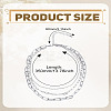 1Pc Alloy Paperclip Chain Double Layer Necklaces for Women NJEW-LP0006-02P-2