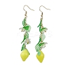 Acrylic 304 Stainless Steel Dangle Earrings EJEW-JE05735-01-1