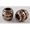 Tibetan Style Alloy Large Hole Barrel Beads LS-RLF0929Y-NF-1