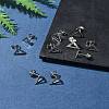 10Pcs 201 Stainless Steel Stud Earring Findings with Hole EJEW-FS0001-14A-10