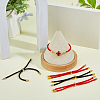 14Pcs 2 Colors Adjustable Round Polyester Braided Cord Slider Bracelet Makings FIND-HS0002-12-5