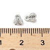 Flower Brass Bead Tips KK-M326-10P-4