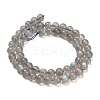 Natural Labradorite Beads Strands G-G448-7.5mm-04-4