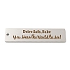 Non-Tarnish 201 Stainless Steel Big Pendants STAS-L079-027W-P-1