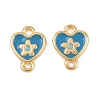 Brass Enamel Connector Charms KK-H078-03B-G01-1
