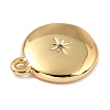 Brass Micro Pave Cubic Zirconia Charms ZIRC-I054-13G-03-2