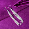 Brass Tassel Dangle Earrings FS-WG3DBF1-01-3