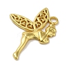 304 Stainless Steel Pendants STAS-Q322-07G-2