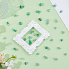60Pcs 3 Styles Natural Green Aventurine Nuggets Connector Charms PALLOY-HS00001-4