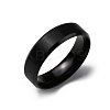 PVD Vacuum Plating Matte Style 304 Stainless Steel Wide Band Finger Rings for Women Men RJEW-WH0009-14D-EB-1