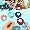 24Pcs 6 Colors Acrylic Pendants OACR-FS0002-66-4