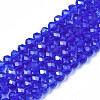 Electroplate Glass Beads Strands LS-EGLA-A034-T10mm-B27-4