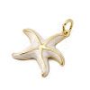 Brass Enamel Pendants KK-K302-03G-2