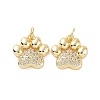 Rack Plating Brass Micro Pave Cubic Zirconia Charms X-KK-C008-36G-2