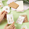 100Pcs 2 Colors Rectangle Paper One Pair Earring Display Cards with Hanging Hole CDIS-TA0001-41-6