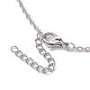 Crystal Stone Cage Pendant Necklaces NJEW-JN04756-03-4