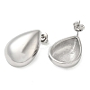 Non-Tarnish 304 Stainless Steel Teardrop Stud Earrings EJEW-Z022-13P-2