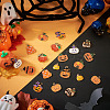 20Pcs 10 Styles Halloween Theme Alloy Enamel Pendants ENAM-TA0003-43-6