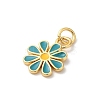 Rack Plating Brass Enamel Pendants KK-Z056-47G-01-2