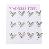 Non-Tarnish 304 Stainless Steel Stud Earring EJEW-C099-03P-1