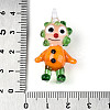 Handmade Lampwork Clown Figurine Pendants LAMP-T025-09C-3
