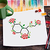 Plastic Drawing Painting Stencils Templates DIY-WH0396-0040-7
