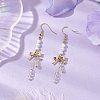 Shell Pearl Dangle Earrings EJEW-JE05980-2