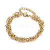 304 Stainless Steel Mesh Chain Bracelets for Women BJEW-Z143-17G-4