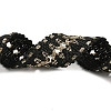 Polyester & Velvet & Paillette Ribbon OCOR-XCP0001-98-2