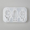 DIY Spaceman Silicone Pendant Molds X-DIY-P006-27-2
