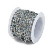 Brass Dapped Chains AJEW-Q153-02P-08-3